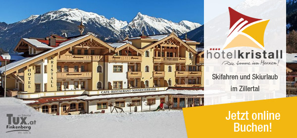 Das Ski-Hotel Kristall direkt an der Piste im Zillertal. Wellness, Genuss und Erholung im Skiurlaub in Tirol.